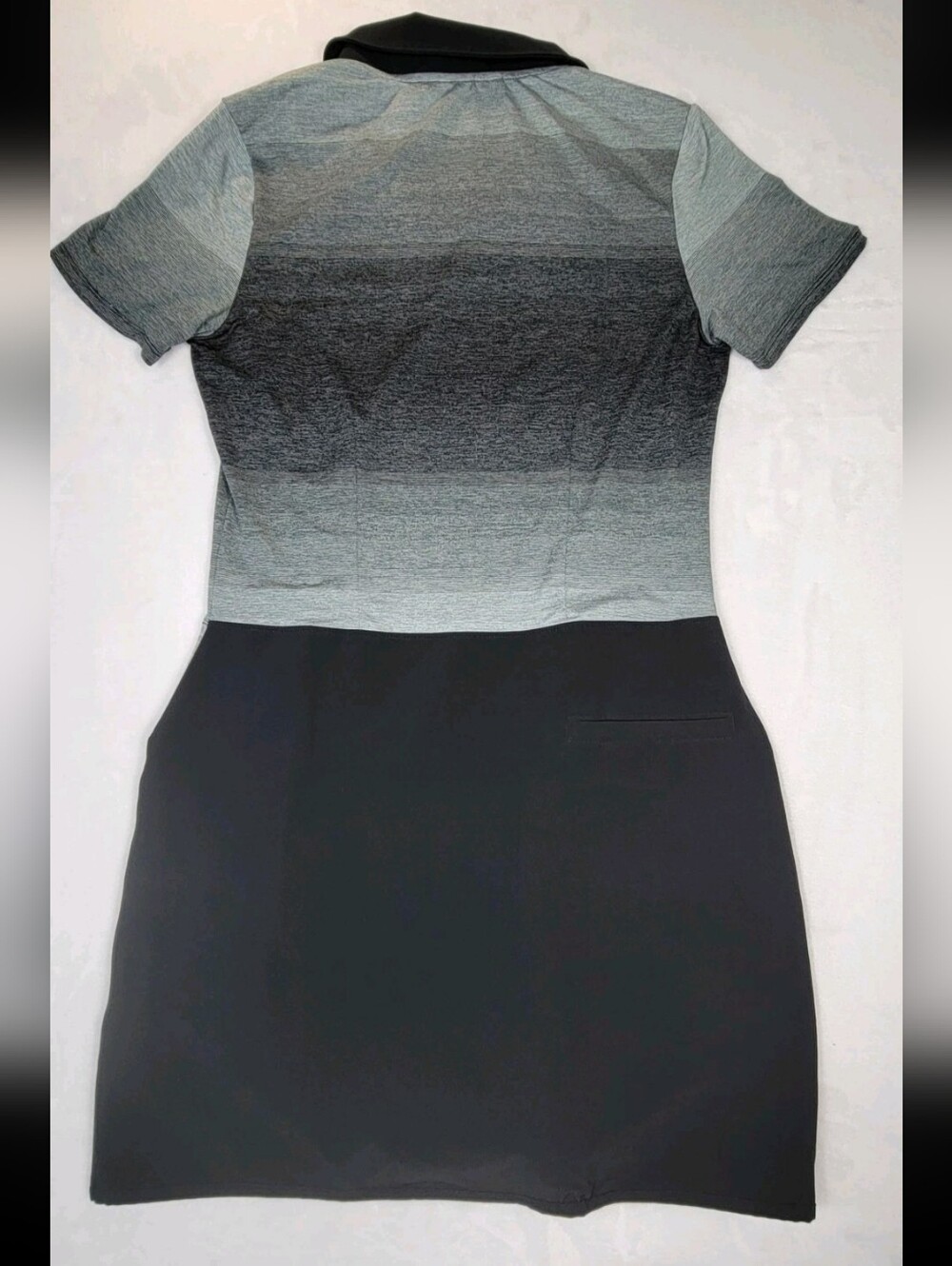 Adidas Womens Rangewear Golf Dress Size Medium Black Gray Color Sporty Collar EC - Picture 4 of 11
